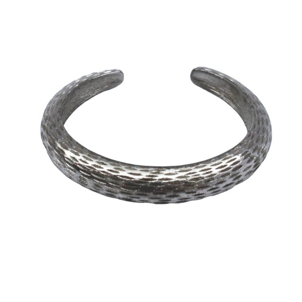 Vintage Silvertone Cuff Bracelet for Small Wrist Silver Tone 54078